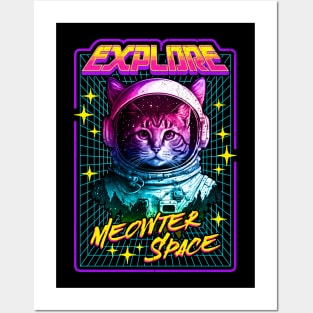 Explore Meowter Space Cat Astronaut Posters and Art